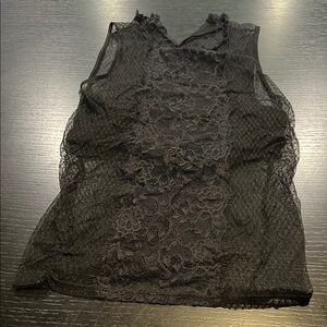 Express Black Lace Top